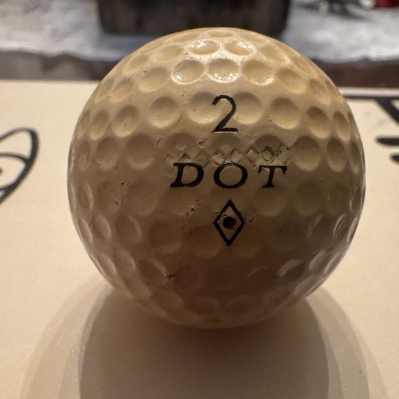 Spalding Other - Vintage Spalding DOT 2 Golf Ball - Rare Collectible Single - Black Dot Logo